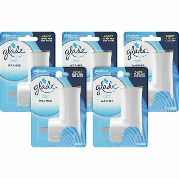 Sc Johnson Oil Warmer, Glade PlugIns, Refillable, White, 5PK SJN334583CT